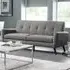Monza 3-Seater Sofa - Grey, Linen