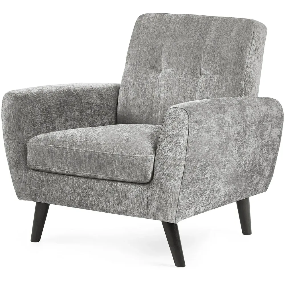 Monza Compact Chair - Grey, Fabric