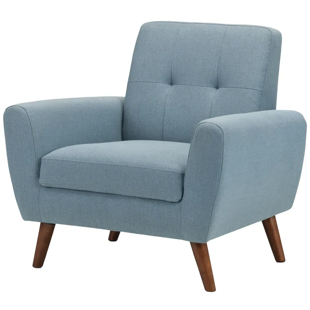 Monza Compact Retro Armchair - Blue