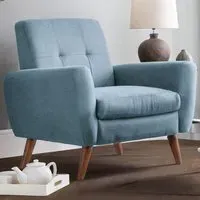 Monza Compact Retro Armchair - Blue