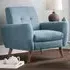Monza Compact Retro Armchair - Blue