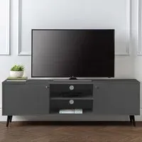 Moritz 2 Door TV Unit with Storage - Grey