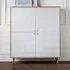 Moritz 4 Door Cabinet - White, Oak