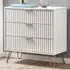 Murano 3 Drawer Chest of Drawers - White