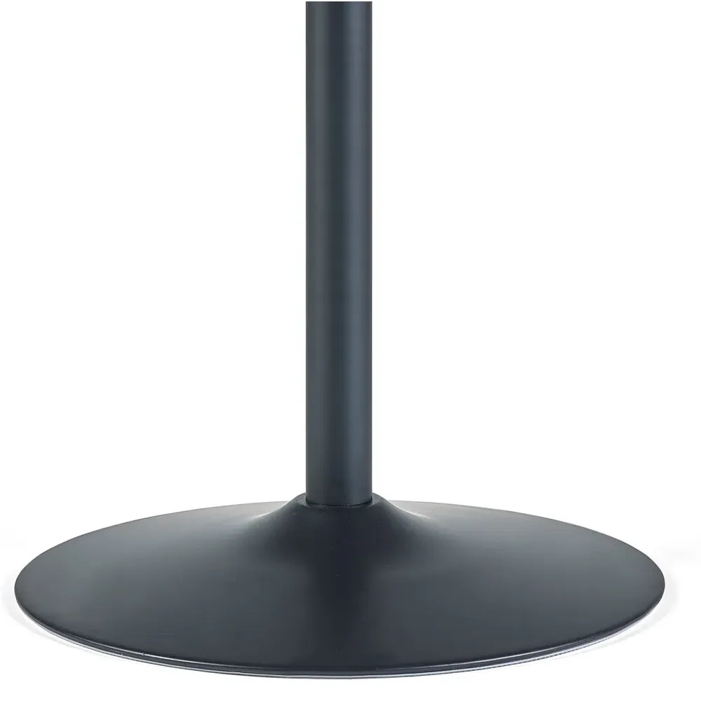 Nero 4-Seater Round Dining Table - Black