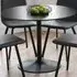 Nero 4-Seater Round Dining Table - Black