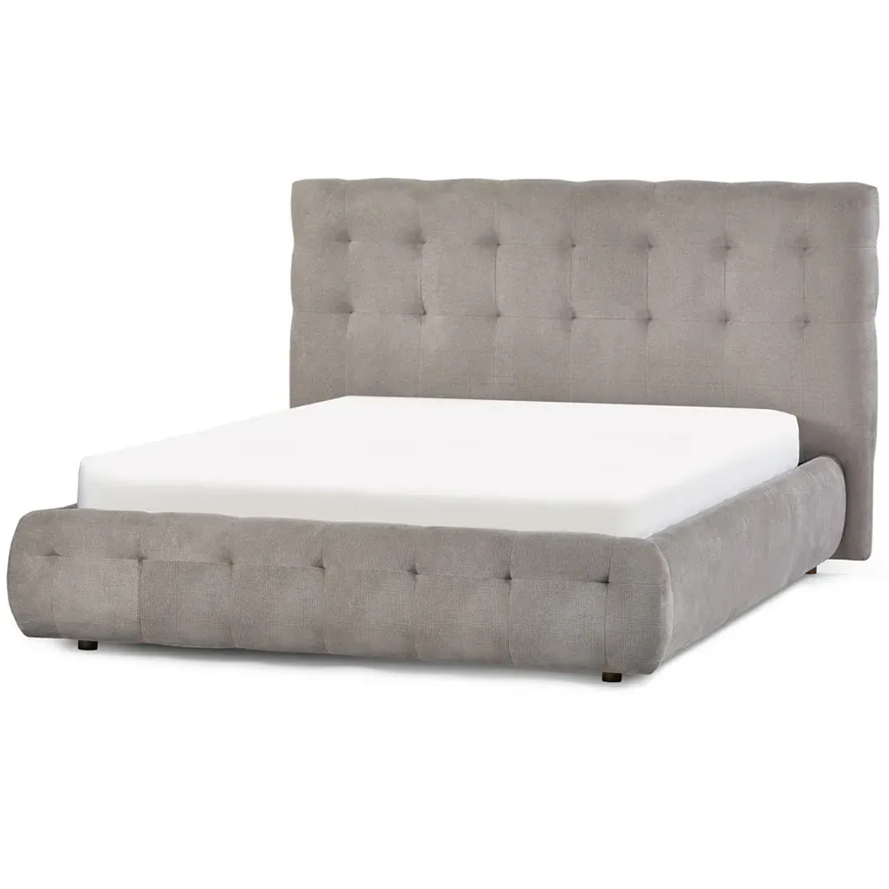 Odette Double Bed Frame - Light Taupe