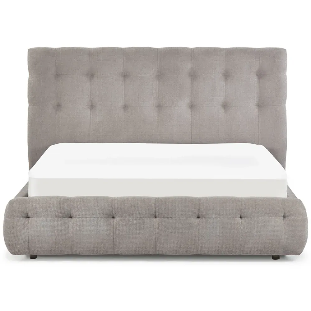 Odette Double Bed Frame - Light Taupe