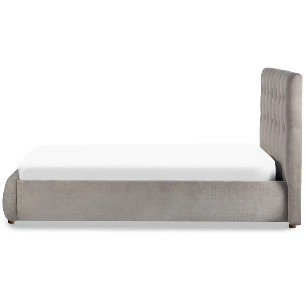 Odette Double Bed Frame - Light Taupe