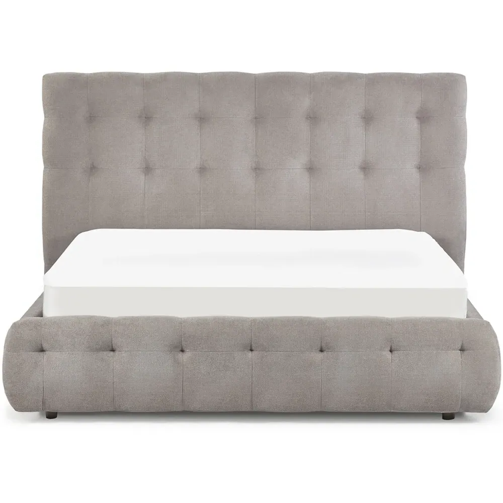 Odette King Size Bed Frame - Light Taupe