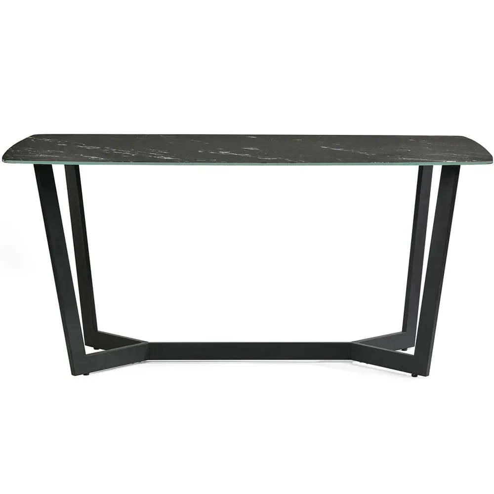 Olympus 6 Seater Dining Table - Black, Marble