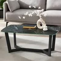 Olympus Coffee Table - Black, Marble