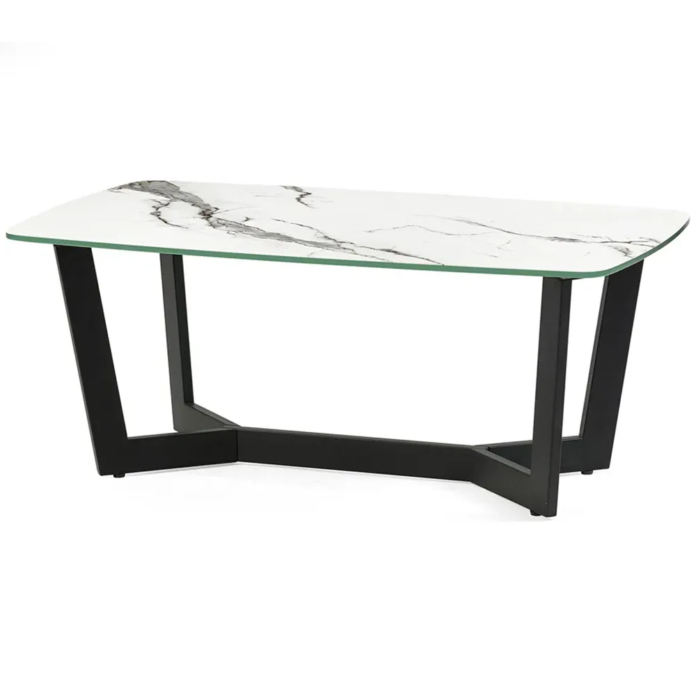Olympus Coffee Table - White, Marble