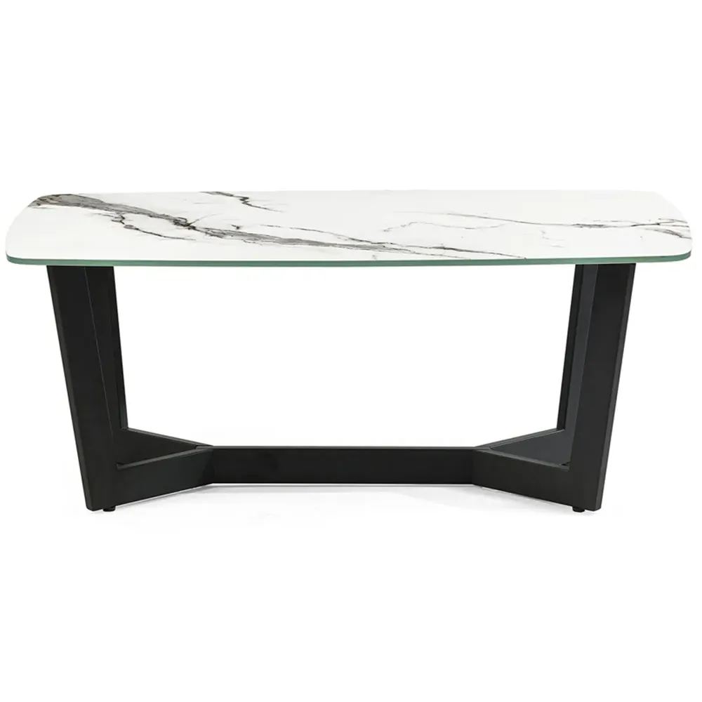 Olympus Coffee Table - White, Marble