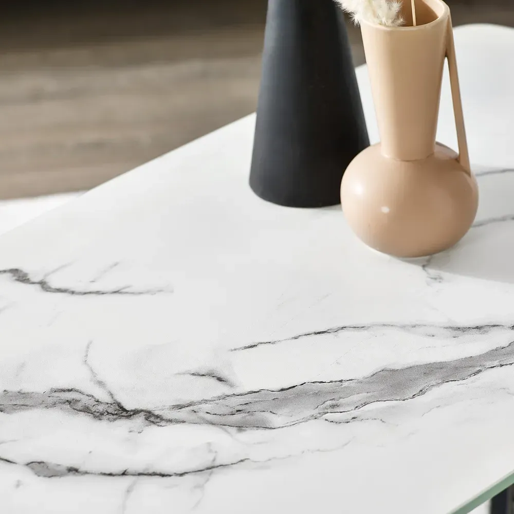 Olympus Coffee Table - White, Marble