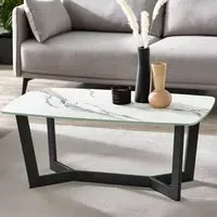 Olympus Coffee Table - White, Marble