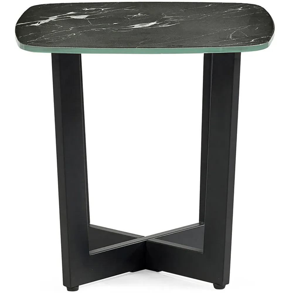 Olympus Lamp Table - Black, Marble