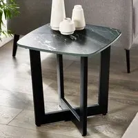 Olympus Lamp Table - Black, Marble