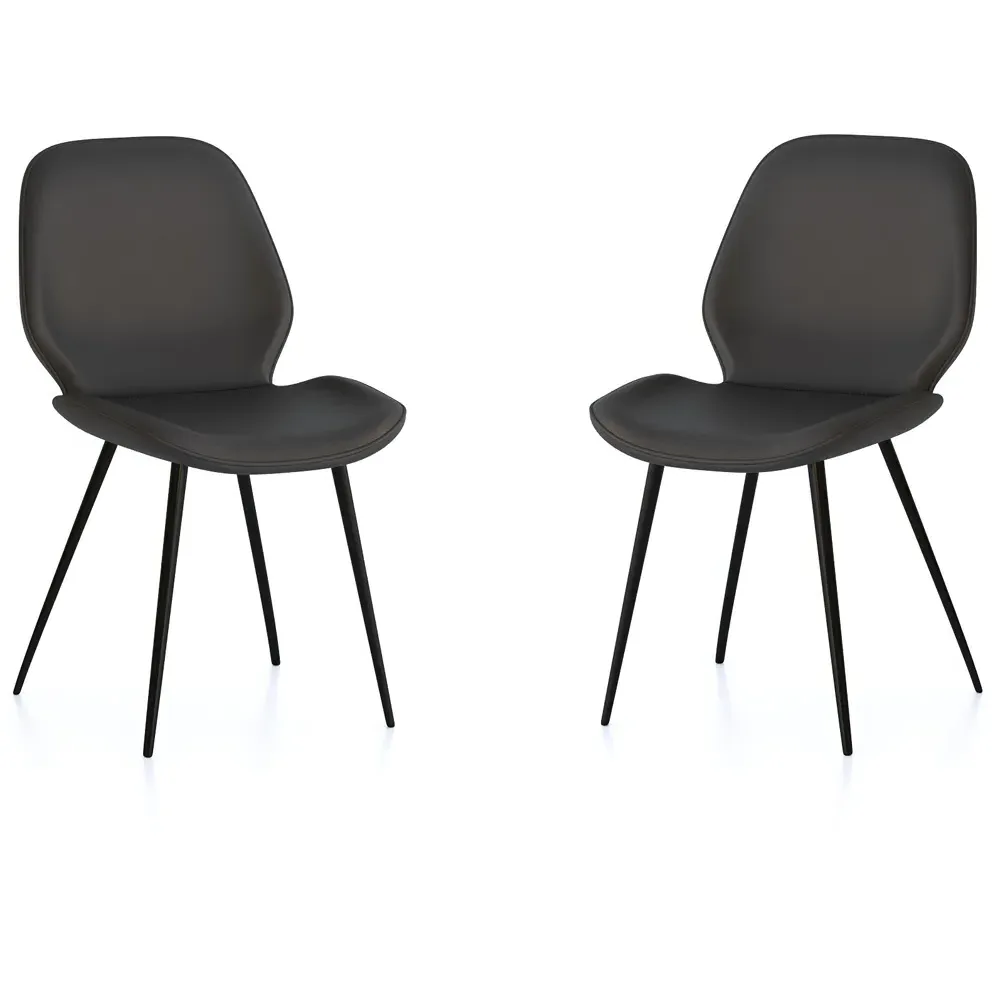 Otto Set of 2 Dining Chairs - Black
