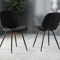 Otto Set of 2 Dining Chairs - Black