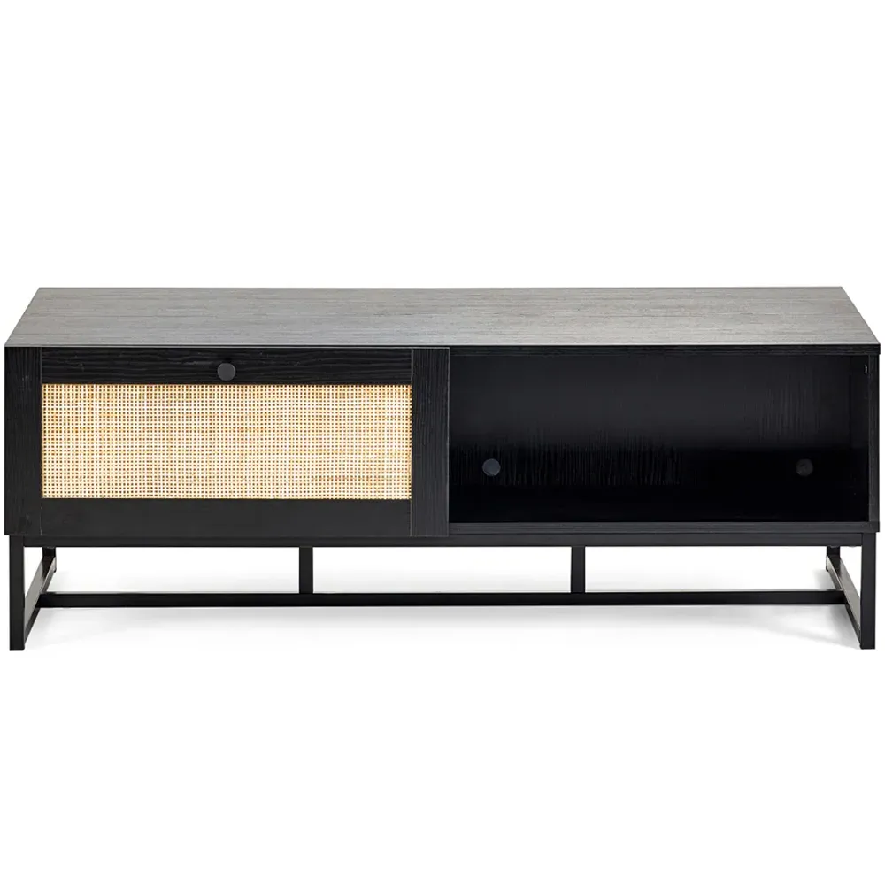 Padstow 2 Drawer Coffee Table - Black