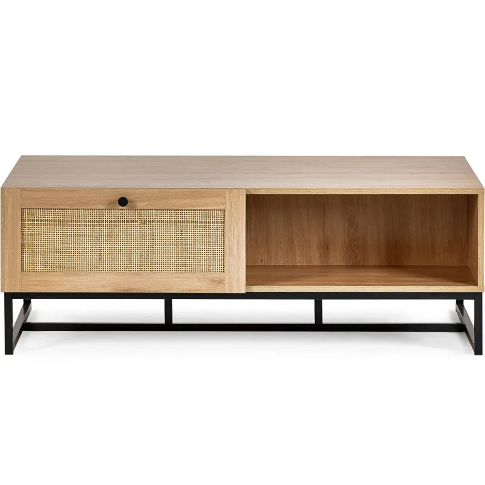 Padstow Coffee Table with Storage - Oak