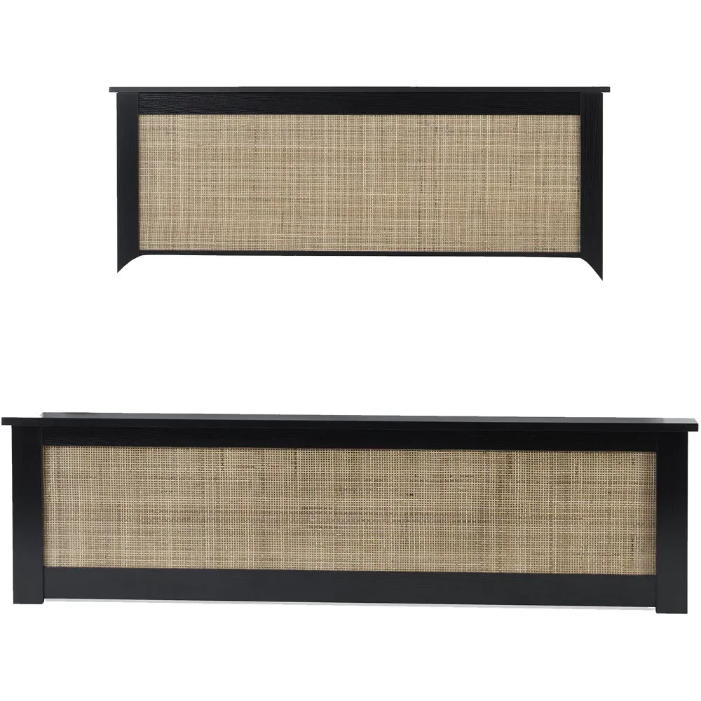 Padstow Ottoman Double Bed Frame - Black