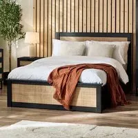 Padstow Ottoman Double Bed Frame - Black