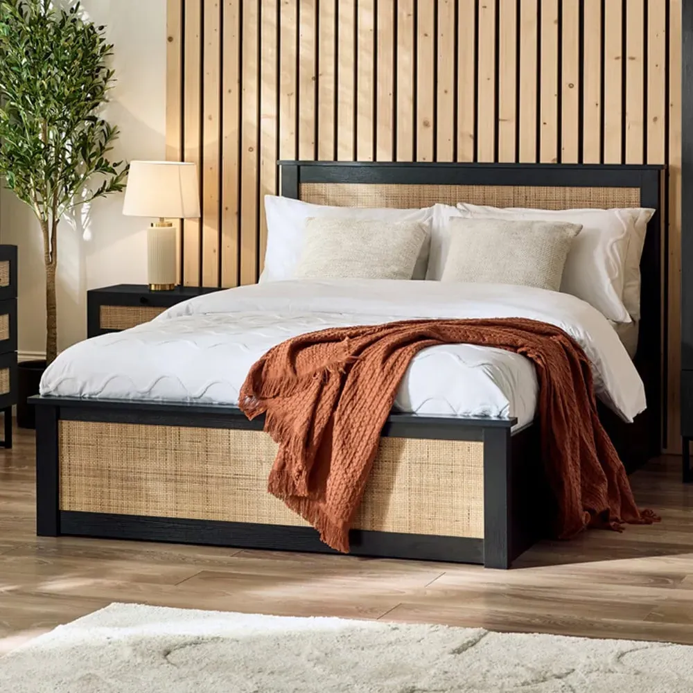 Padstow Ottoman Double Bed Frame - Black image