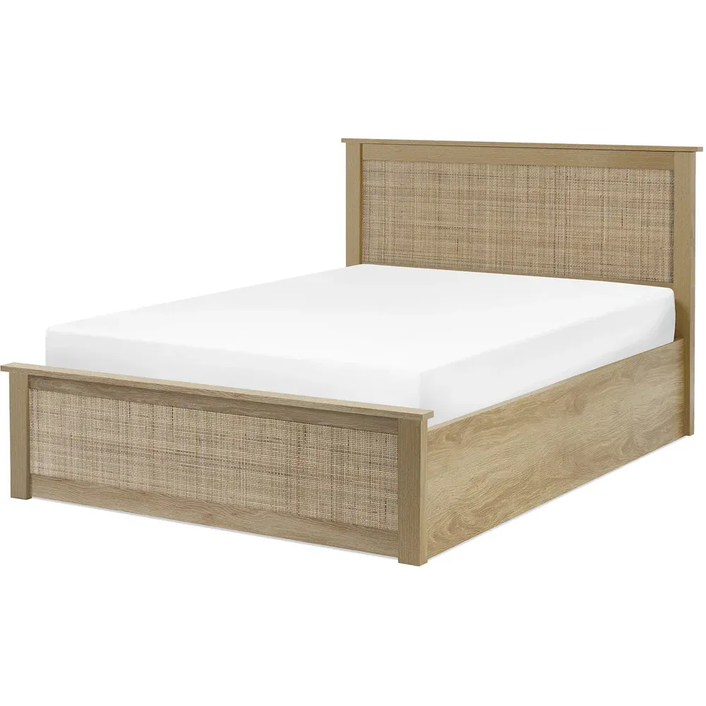 Padstow Ottoman Double Bed Frame - Oak