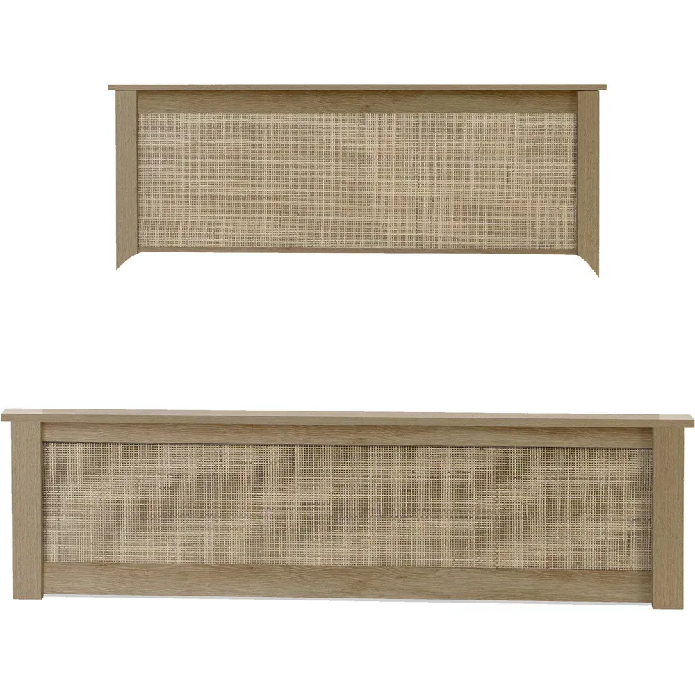 Padstow Ottoman Double Bed Frame - Oak