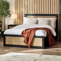 Padstow Ottoman King Size Bed Frame - Black