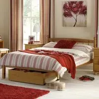 Pickwick Double Bed Frame - Wood, Pine