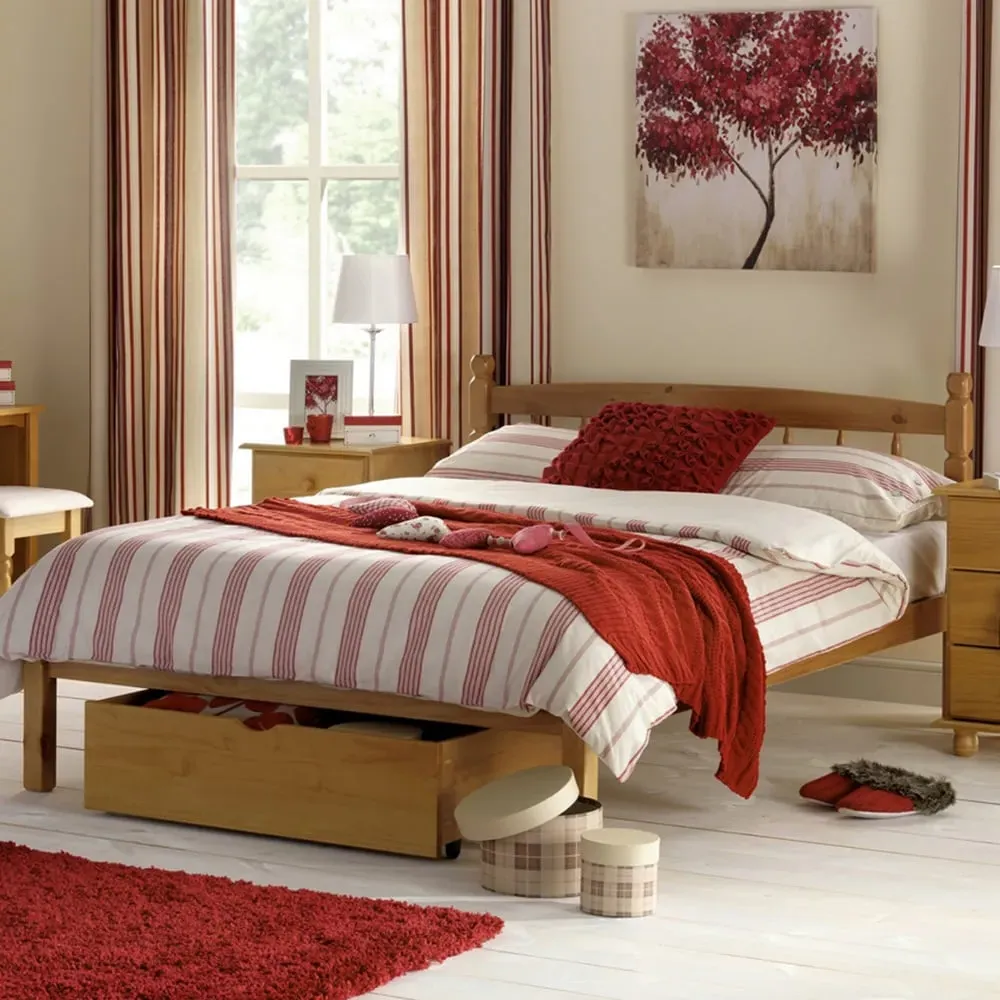 Pickwick Double Bed Frame - Wood, Pine