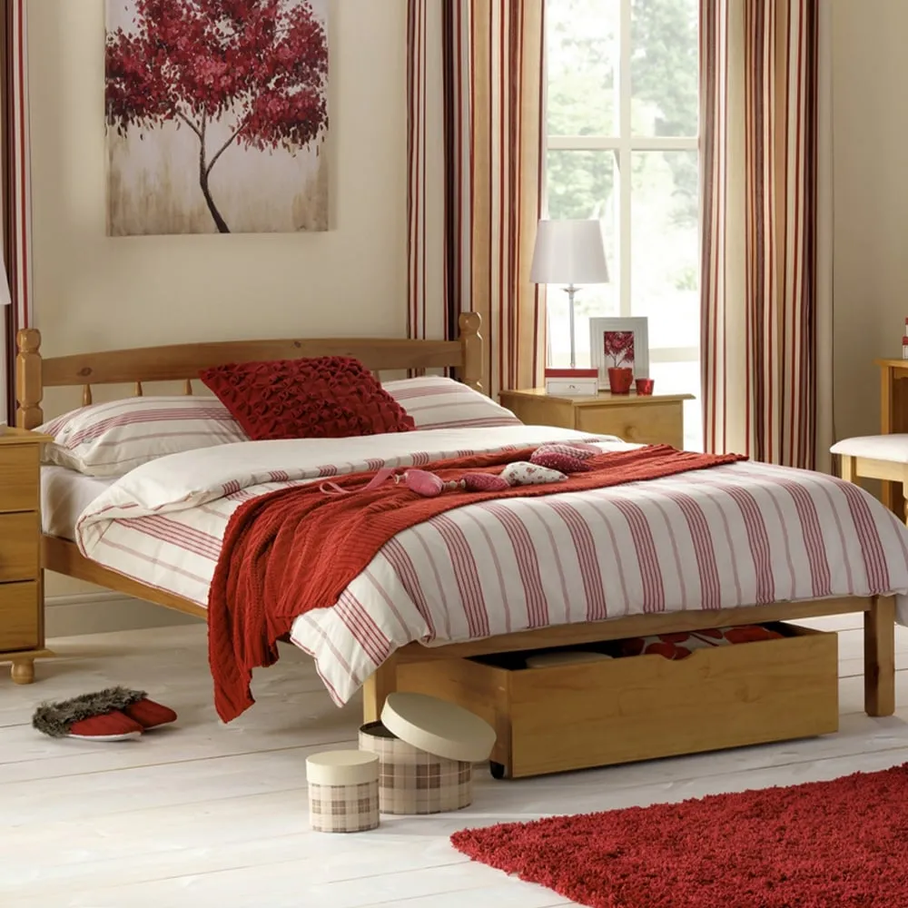 Pickwick Small Double Bed Frame - Wood, Pine image