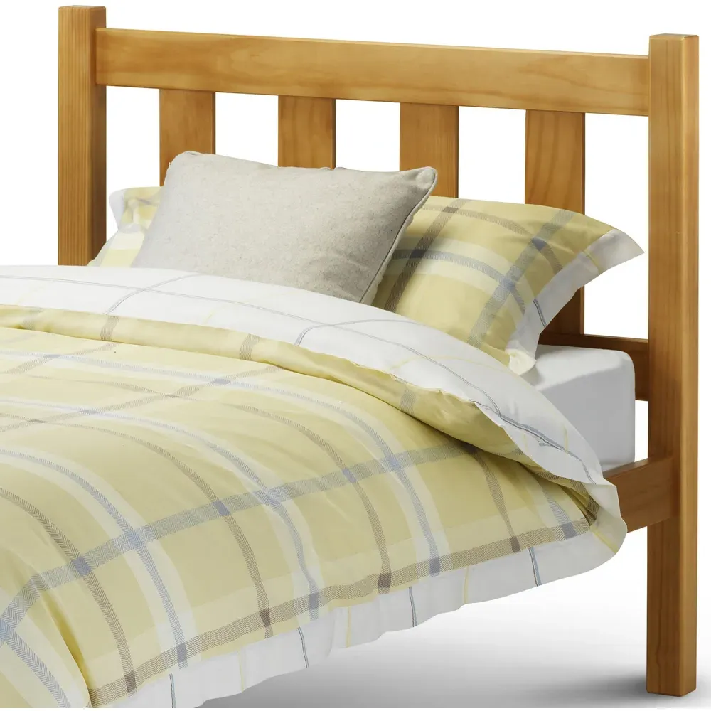 Poppy Single Bed Frame - Brown, Pine