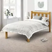 Poppy Single Bed Frame - Brown, Pine