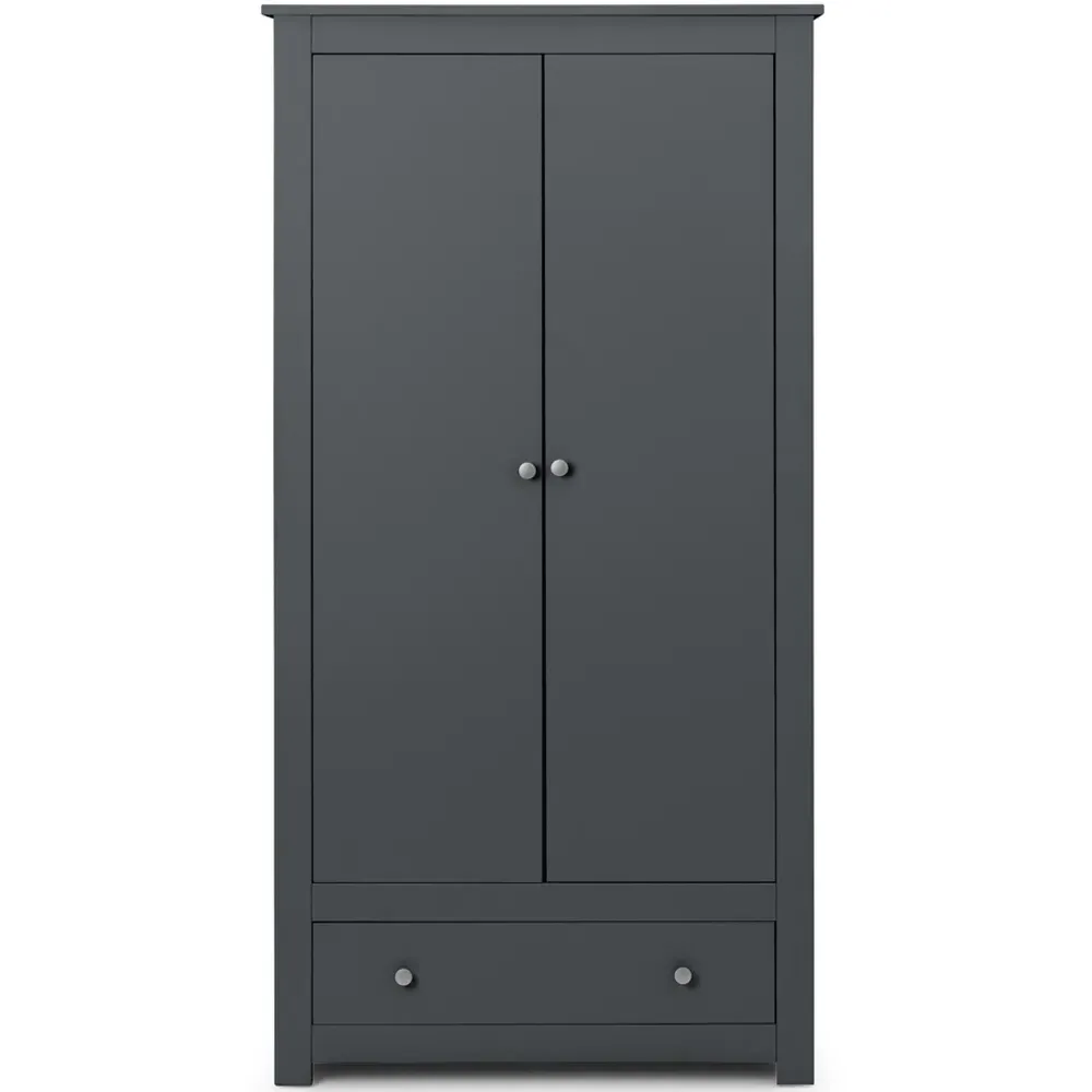 Radley 2 Door Wardrobe with Drawer - Anthracite