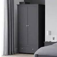 Radley 2 Door Wardrobe with Drawer - Anthracite