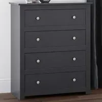 Radley 4 Drawer Chest of Drawers - Anthracite