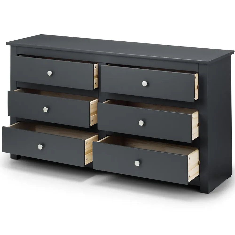 Radley 6 Drawer Chest of Drawers - Anthracite
