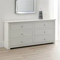Radley 6 Drawer Chest of Drawers - White