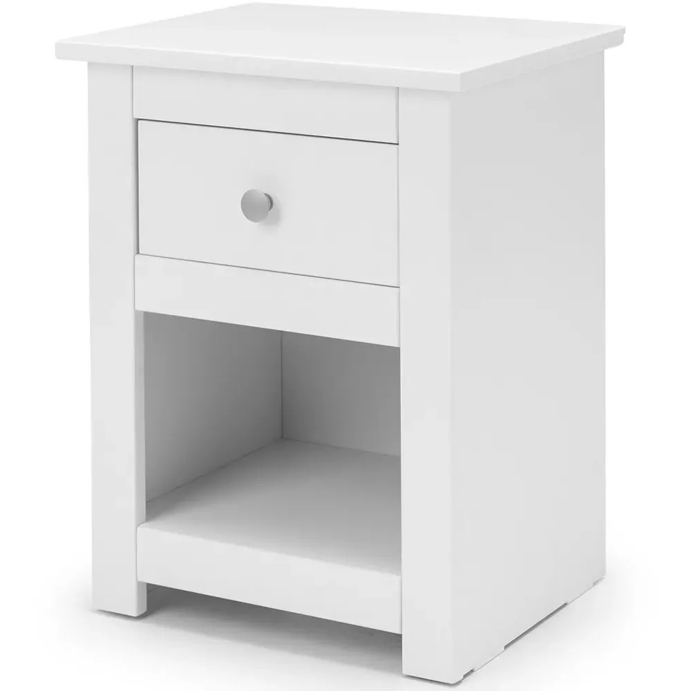 Radley Single Drawer Bedside Table - White