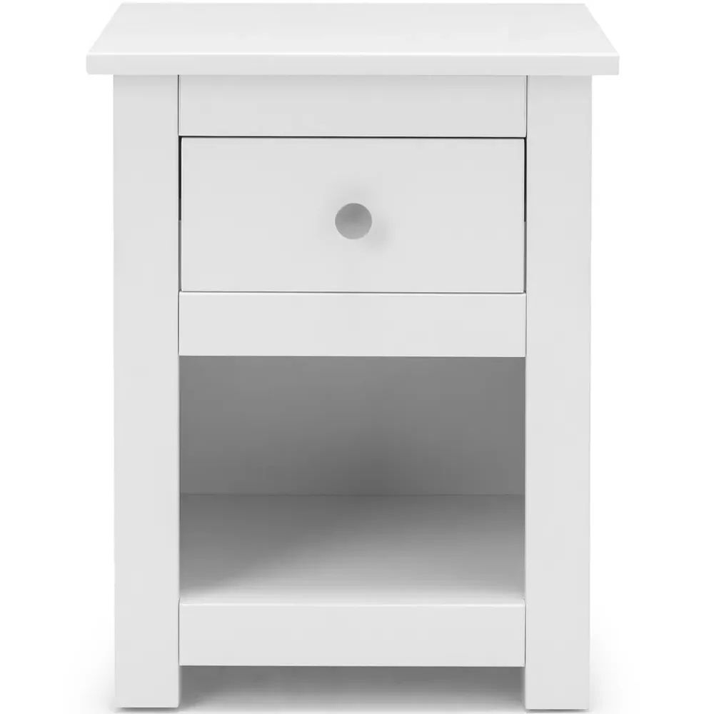Radley Single Drawer Bedside Table - White