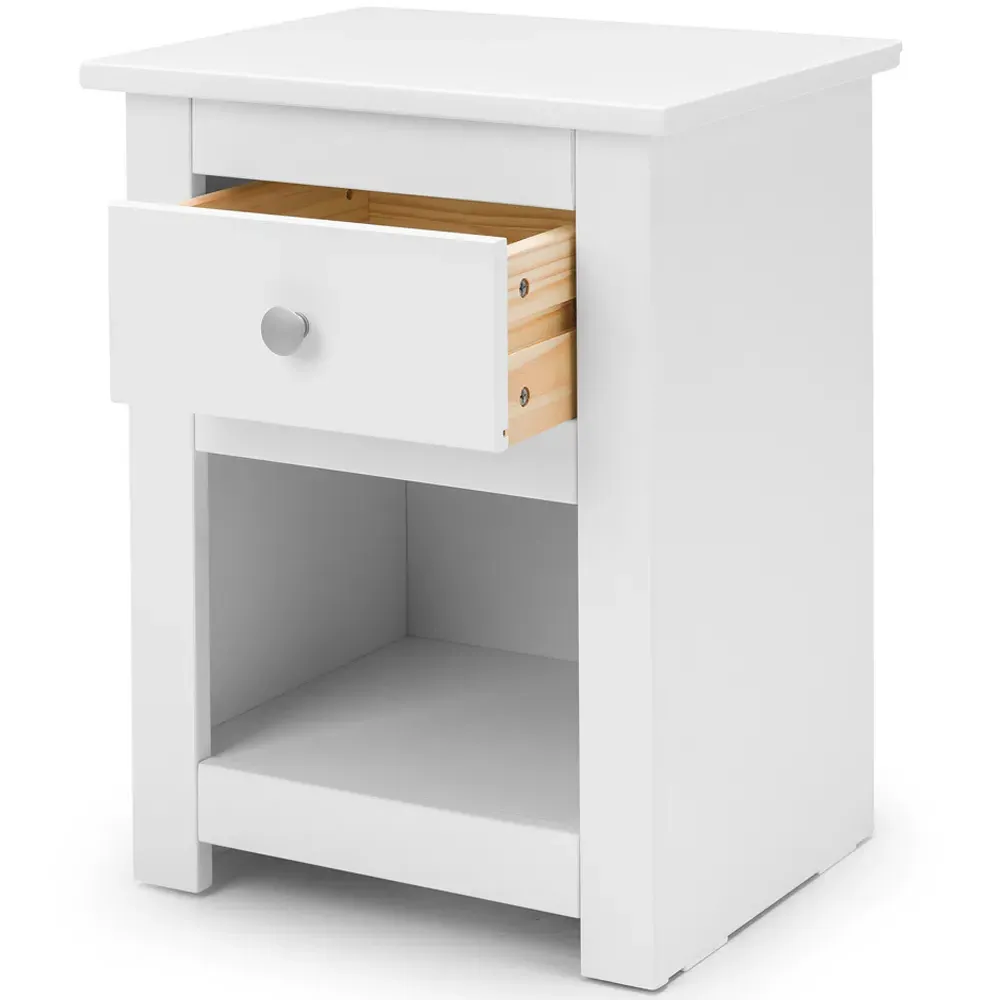 Radley Single Drawer Bedside Table - White