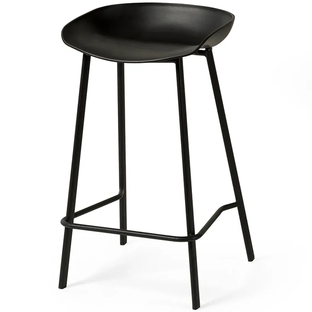 Renzo Bar Stool Set of 2 - Black