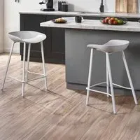 Renzo Bar Stool Set of 2 - Grey