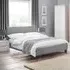 Rialto King Size Bed Frame - Grey, Linen
