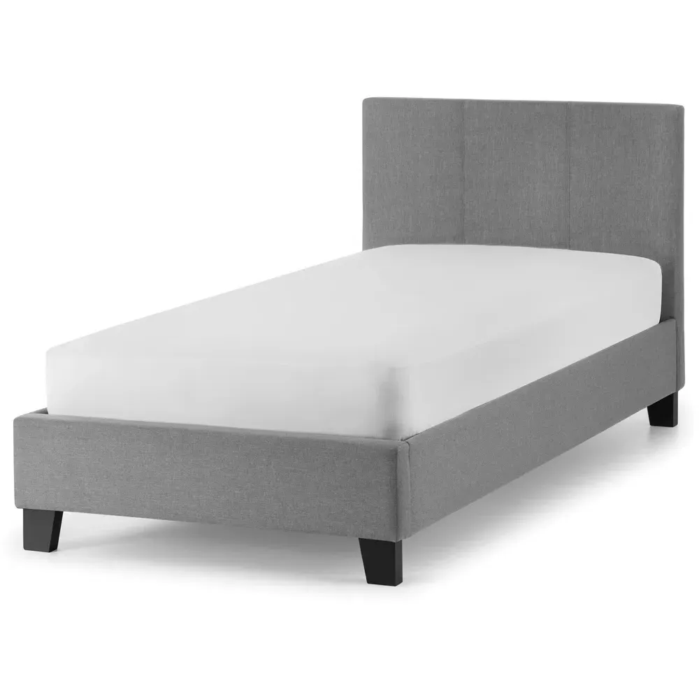 Rialto Single Bed Frame - Grey, Linen