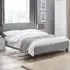 Rialto Single Bed Frame - Grey, Linen